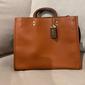 COACH ROGUE 30 BURNISHED AMBER COLOR BLOCK
